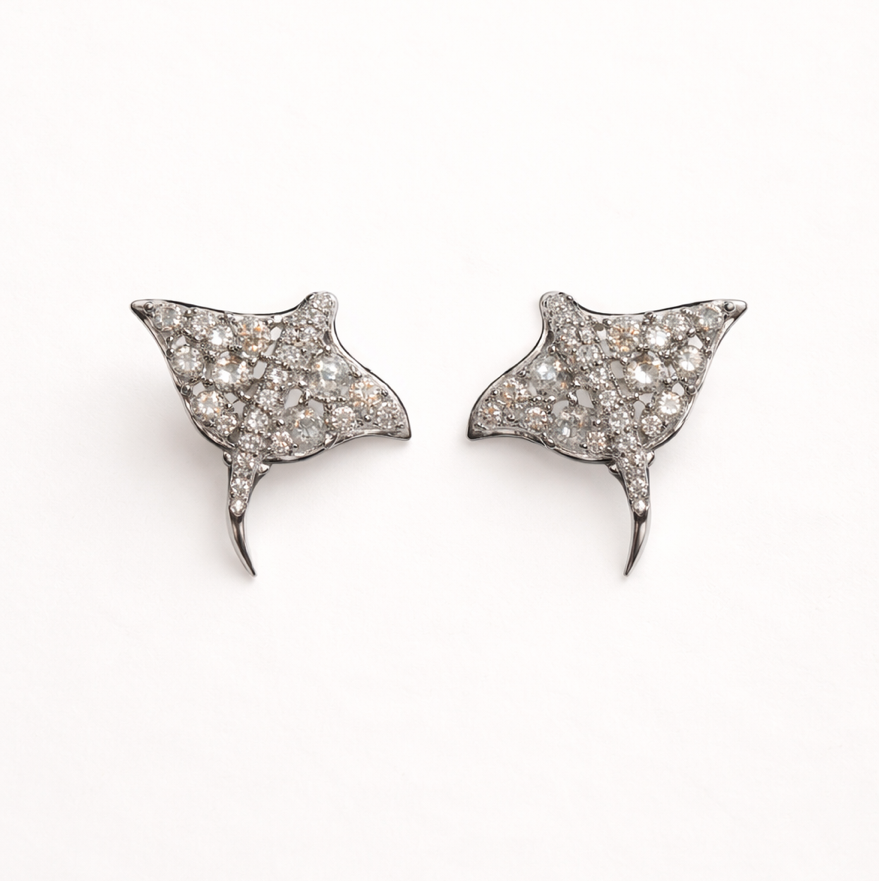 925 Sterling Silver Moissanite 2.00ct Stud Earrings