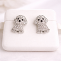 925 Sterling Silver Moissanite 1.0ct Stud Earrings
