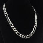Bold 11.65mm 24in 925 Sterling Silver Figaro Chain Necklace 64g (2)