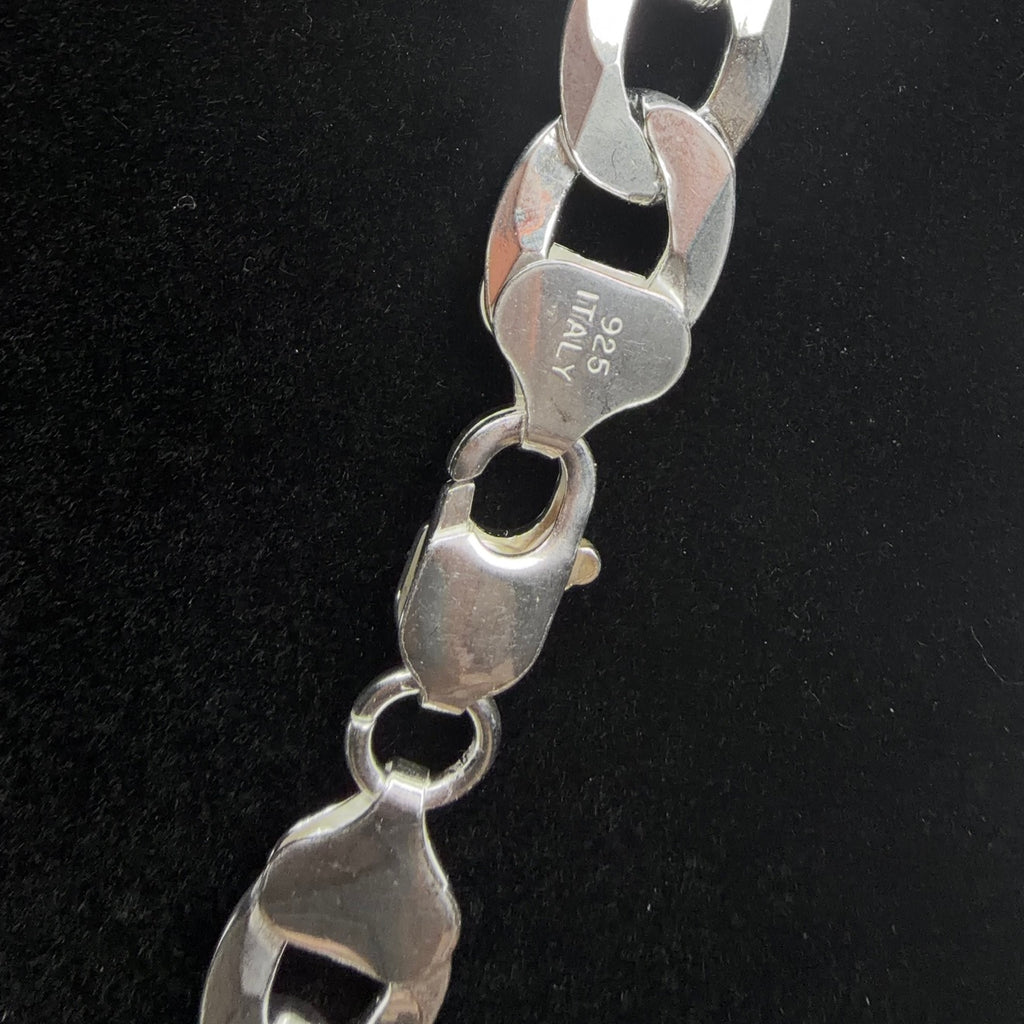 Bold 11.65mm 24in 925 Sterling Silver Figaro Chain Necklace 64g (5)