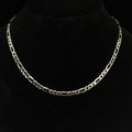 Men's 18in 5.38mm Polished 925 Sterling Silver Figaro Chain Necklace