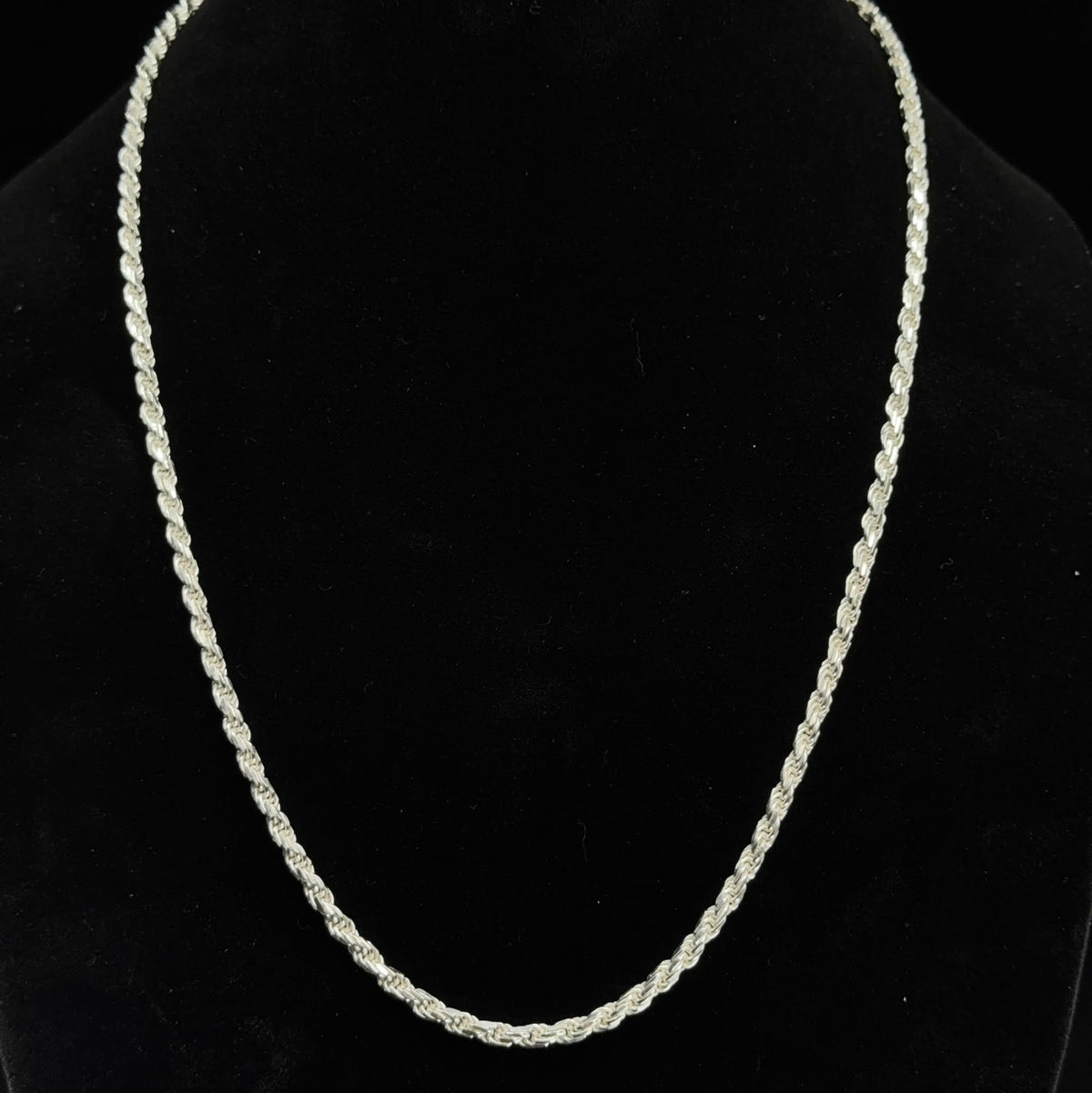 24in Classic 3.6mm 925 Sterling Silver Rope Chain Necklace