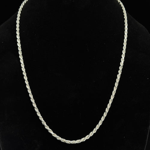 24in Classic 3.6mm 925 Sterling Silver Rope Chain Necklace
