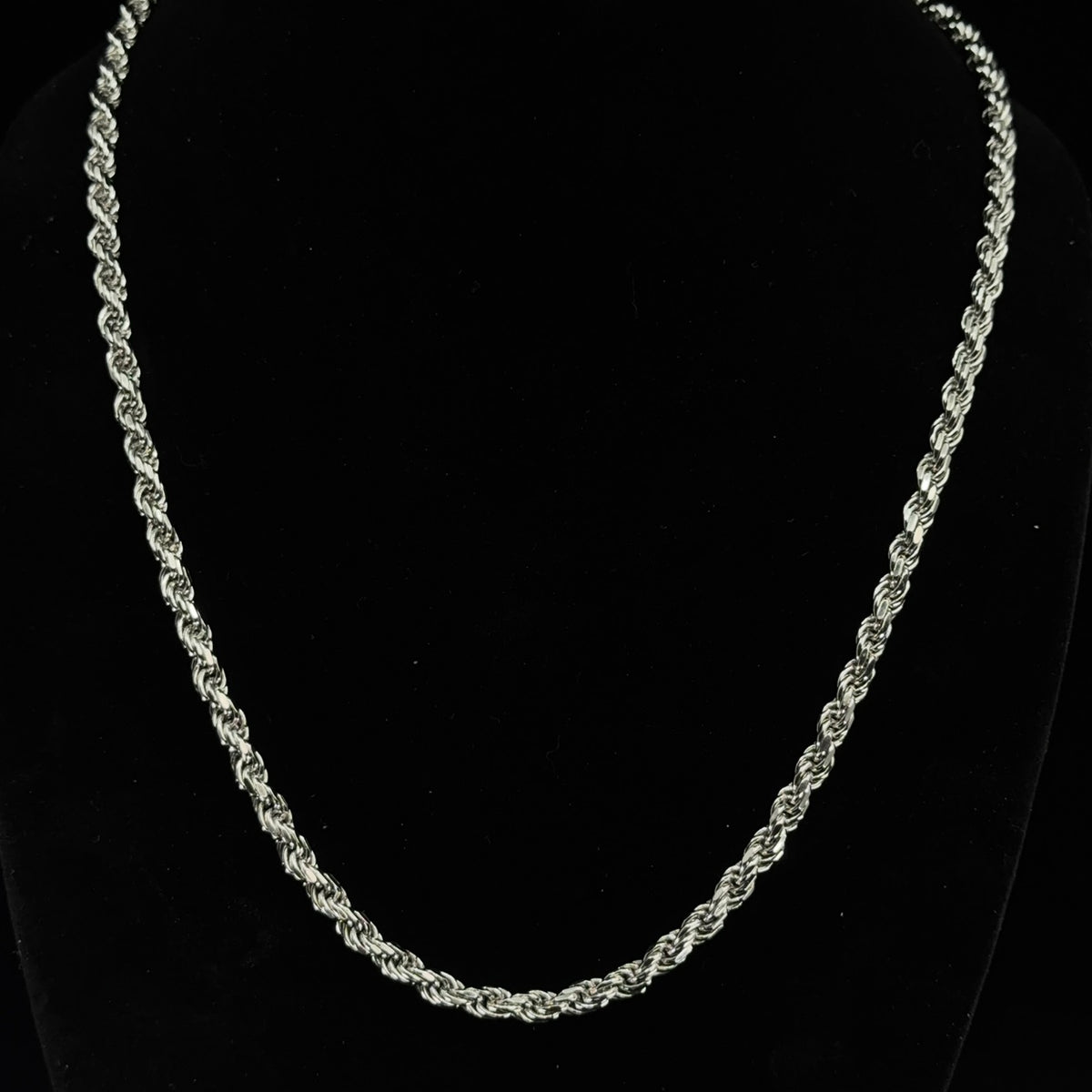 26in Italian 925 Sterling Silver Thick Rope Chain Necklace 65g
