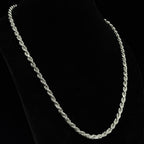 26in Italian 925 Sterling Silver Thick Rope Chain Necklace 65g (2)