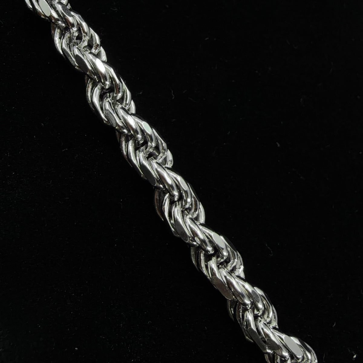 26in Italian 925 Sterling Silver Thick Rope Chain Necklace 65g (3)