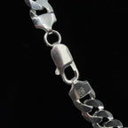 Bold 8.6mm 22in 925 Sterling Silver Flat Curb Chain Necklace 40.58g (4)