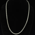 Thick 26in 925 Sterling Silver Twisted Rope Chain Necklace 48g