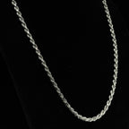 Thick 26in 925 Sterling Silver Twisted Rope Chain Necklace 48g (2)