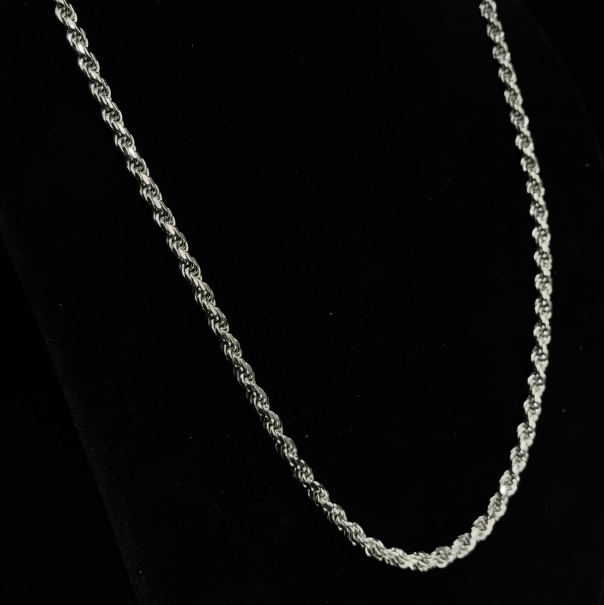 Thick 26in 925 Sterling Silver Twisted Rope Chain Necklace 48g (2)