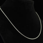 20in Classic 2.58mm 925 Sterling Silver Round Box Chain Necklace (2)