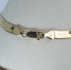 Yellow 14k Gold over Herringbone Bracelet (2)