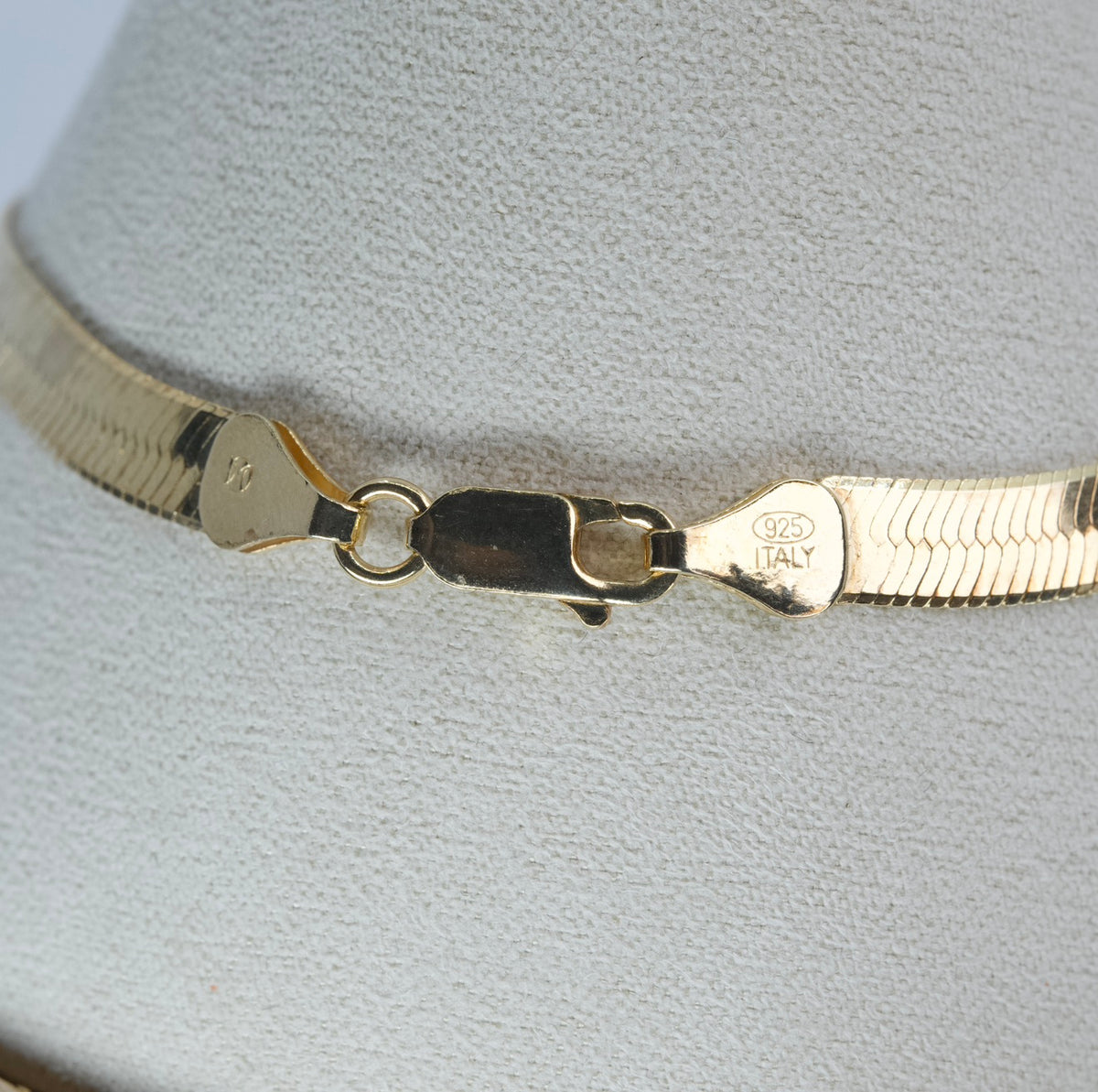 Yellow 14k Gold over Herringbone Bracelet (2)