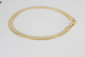 Yellow 14k Gold over herringbone bracelet