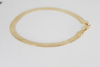 Yellow 14k Gold over herringbone bracelet