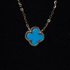 Beaded Clover Pendant Necklace Center (2)