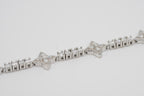 Silver Star Link bracelet moissanite