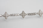 Silver Star Link bracelet moissanite (2)
