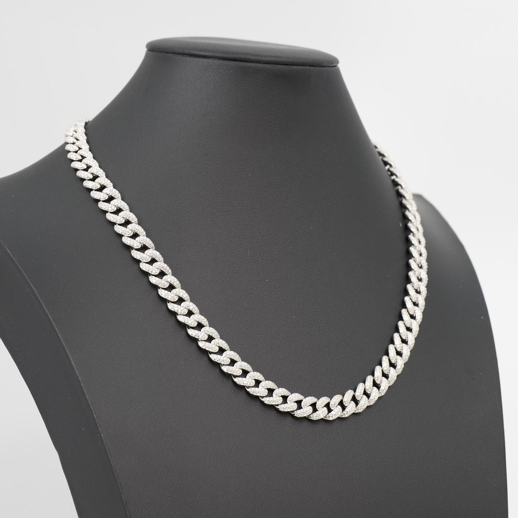 24ct Moissanite 925 Silver Miami Cuban Chain 20in 10mm (2)