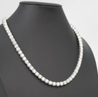 20in 925 Sterling Silver Moissanite Tennis Necklace 6.8mm 78ct, 54.28g (3)