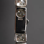 20in 925 Sterling Silver Moissanite Tennis Necklace 6.8mm 78ct, 54.28g (6)