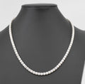 20in 5mm Classic Moissanite Tennis Necklace in 925 Sterling Silver, 60ct, 51g