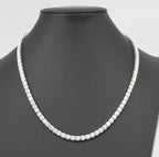 20in 5mm Classic Moissanite Tennis Necklace in 925 Sterling Silver, 60ct, 51g