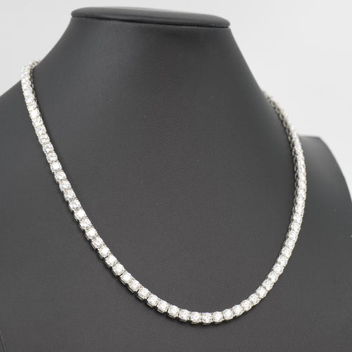 20in 5mm Classic Moissanite Tennis Necklace in 925 Sterling Silver, 60ct, 51g (2)