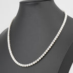 20in 5mm Classic Moissanite Tennis Necklace in 925 Sterling Silver, 60ct, 51g (3)
