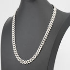 24in 12mm Iced Moissanite Monaco Chain in 925 Sterling Silver 93g (3)