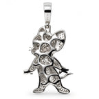 925 Sterling Silver Moissanite Tom and Jerry Pendant 2.77ct (2)