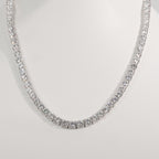 20in 925 Sterling Silver Moissanite Tennis Necklace 6.8mm 78ct, 54.28g (7)