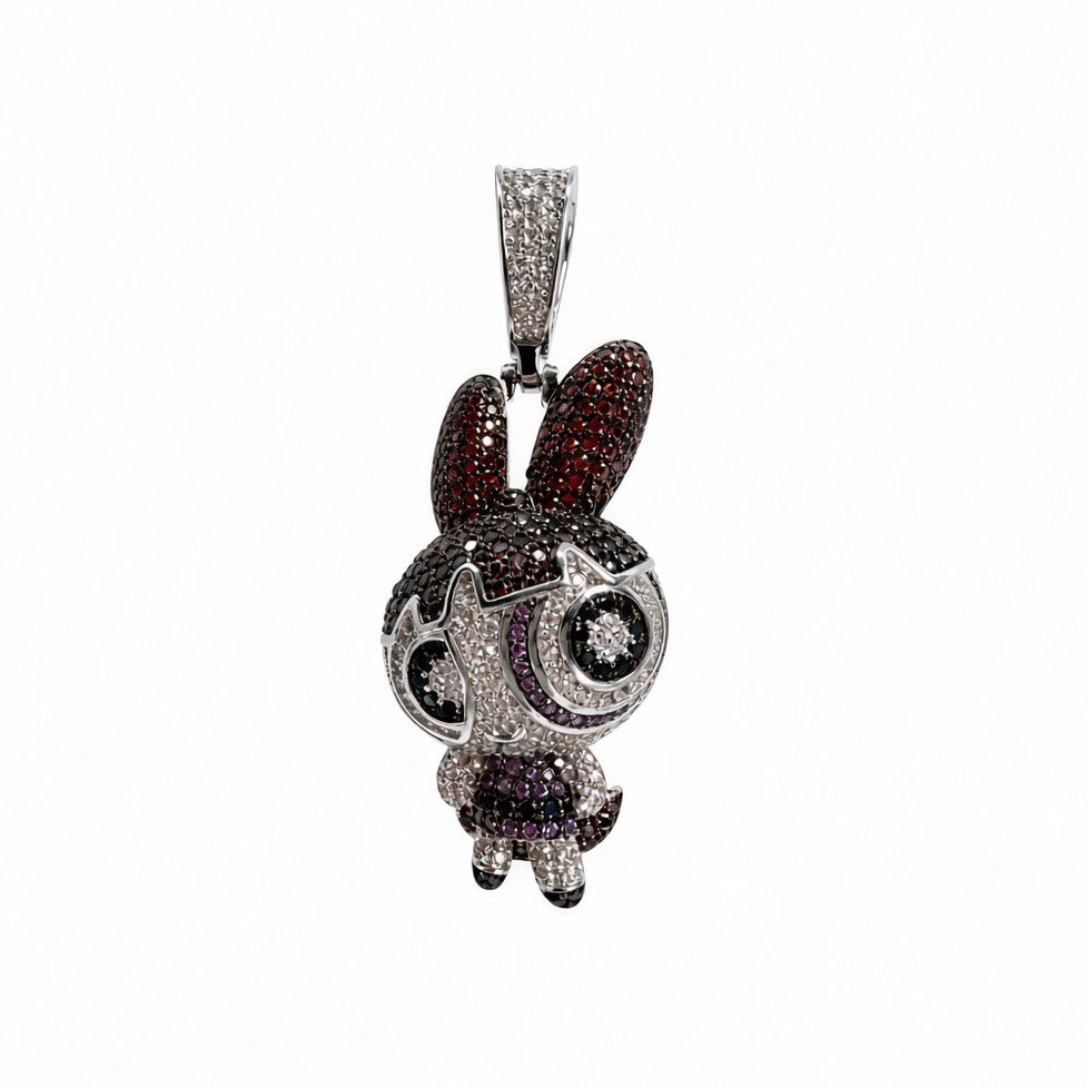 Bombón, Chica superpoderosa en Sterling Silver 925 con CZ
