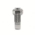 Men's 925 Sterling Silver Octagonal Cluster Moissanite Ring 3.00ct (5)