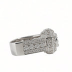 Men's 925 Sterling Silver Octagonal Cluster Moissanite Ring 3.00ct (3)