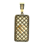 King Luck Lion Dog Tag Pendant with moissanite (3)