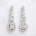 925 Sterling Silver Moissanite Stud Earrings 3.00 Carat