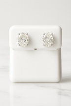 925 Sterling Silver Moissanite 2.0ct Stud Earrings