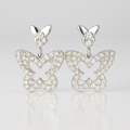 M925 Sterling Silver Moissanite 1.5ct Stud Earrings