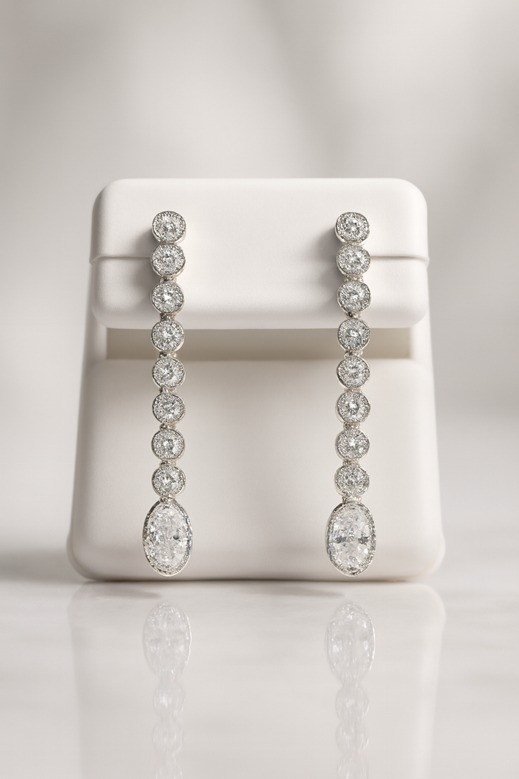 925 Sterling Silver 2ct Moissanite Stud Earrings