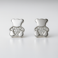 925 Sterling Silver Moissanite Stud Earrings 1 Carat