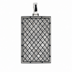 King of Spades Playing Card Iced Out Pendant in 925 Sterling Silver with 3.36ct Moissanite, 35g (2)