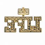 Iced Out 'DAY LIFE' Block Letter Moissanite Pendant in 14K Gold Over Silver, 9.24ct (2)