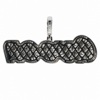 Iced Out 'Queen' Script Pendant in 925 Silver with 3.51ct Moissanite (2)