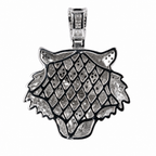 Iced Out Tiger Head 925 Sterling Silver Moissanite Pendant 7.00ct (2)