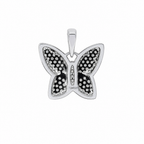 Pavé Moissanite Butterfly Pendant in 925 Sterling Silver 1.00ct (2)