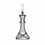 Chess Tower 925 Silver Moissanite Pavé Pendant 1.75ct (2)