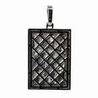 King of Diamonds Iced Playing Card Pendant in Silver with Moissanite (2)