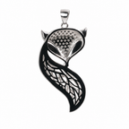 Fox Motif 925 Sterling Silver Moissanite Pave Pendant 2.00ct (2)