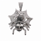 Iced Out Cartoon Spider 925 Sterling Silver Moissanite Pendant 4.17ct (2)